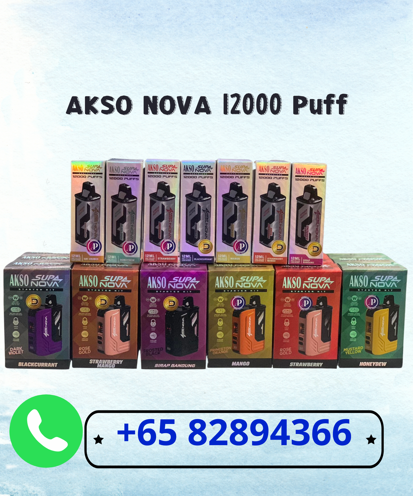 AKSO SUPA PRO & NOVA 12000 Cartridge Pod