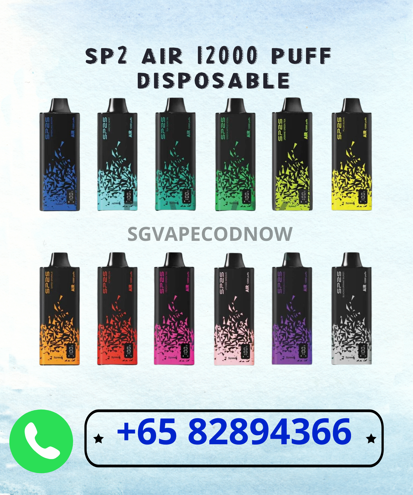 SP2 AIR 12000 PUFFS DISPOSABLE
