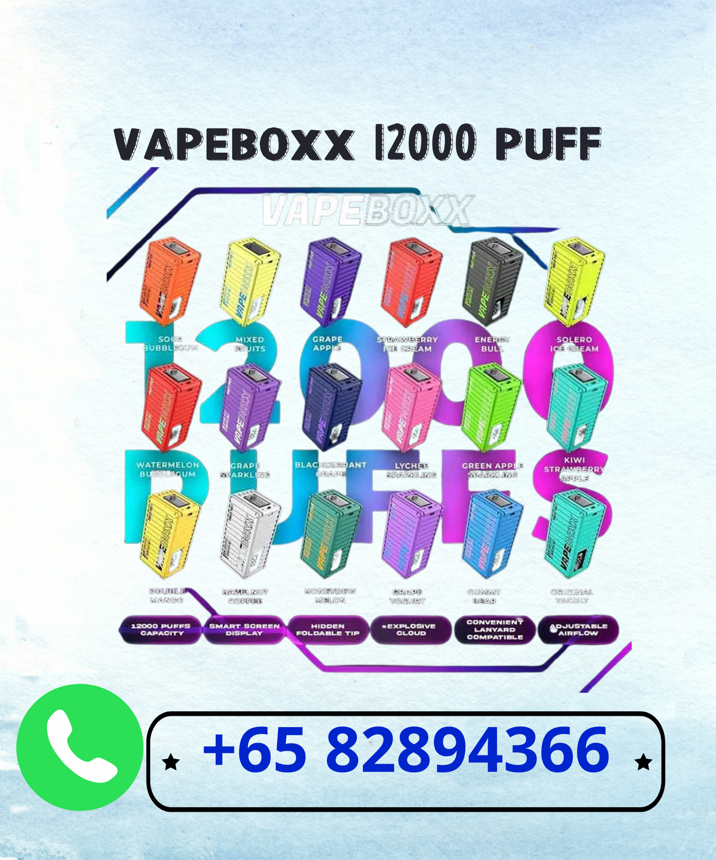 VAPEBOXX 12000 PUFF DISPOSABLE