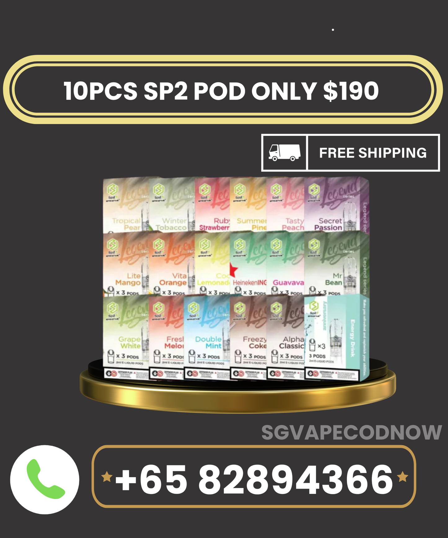 10PCS SP2 POD BUNDLE
