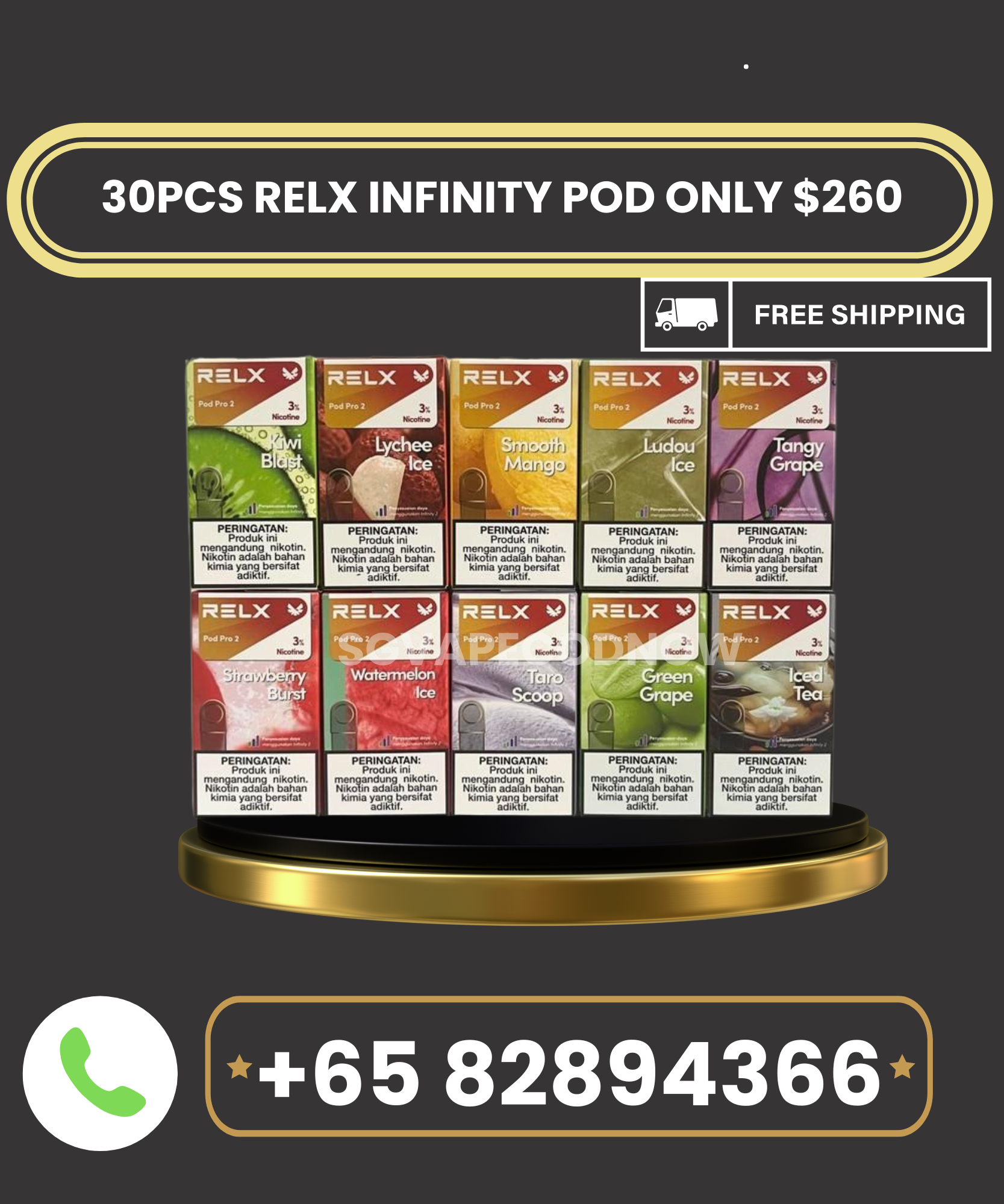 30pcs relx infinity bundle