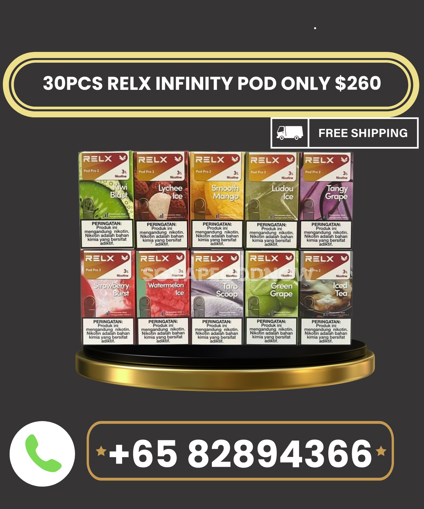 30pcs relx infinity bundle