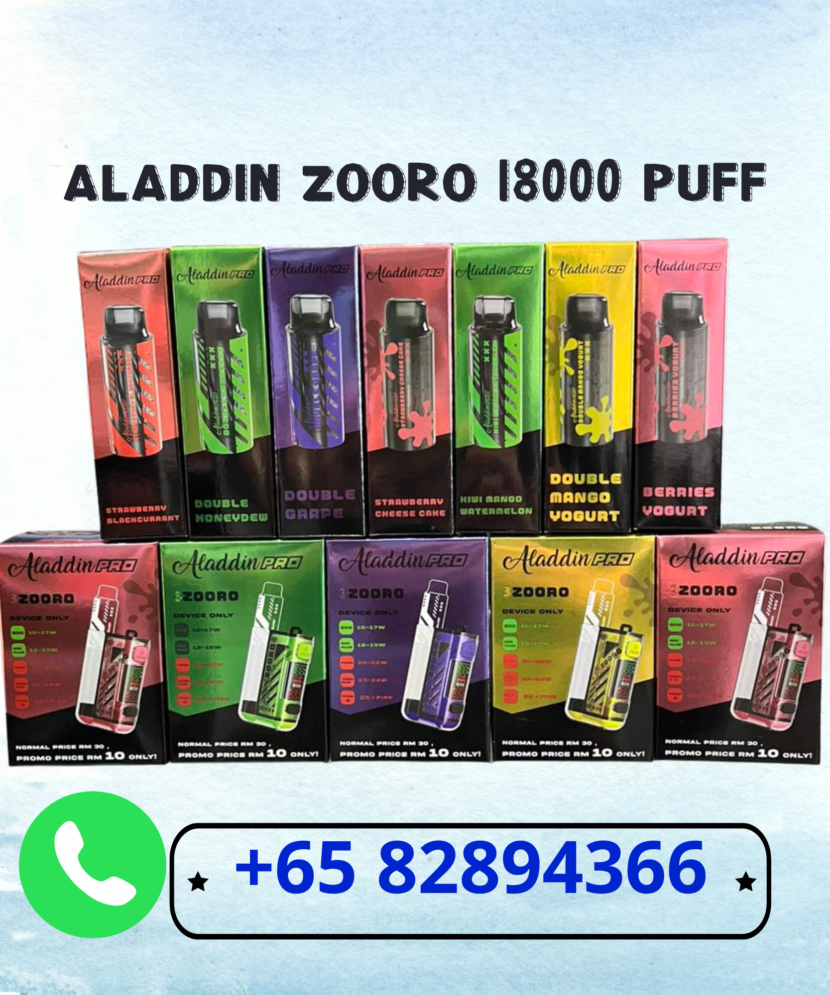 Aladdin Zooro 18000 Disposable