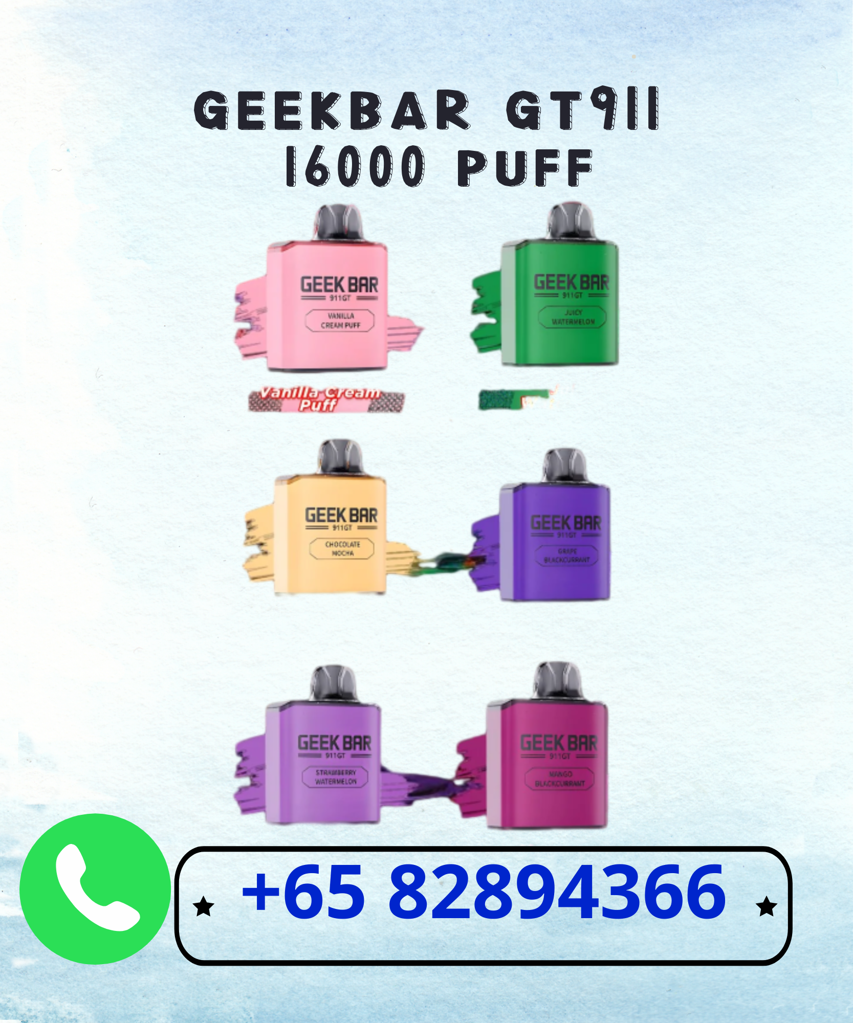 GEEKBAR GT 911 16000 DISPOSABLE - CARTRIDGE POD