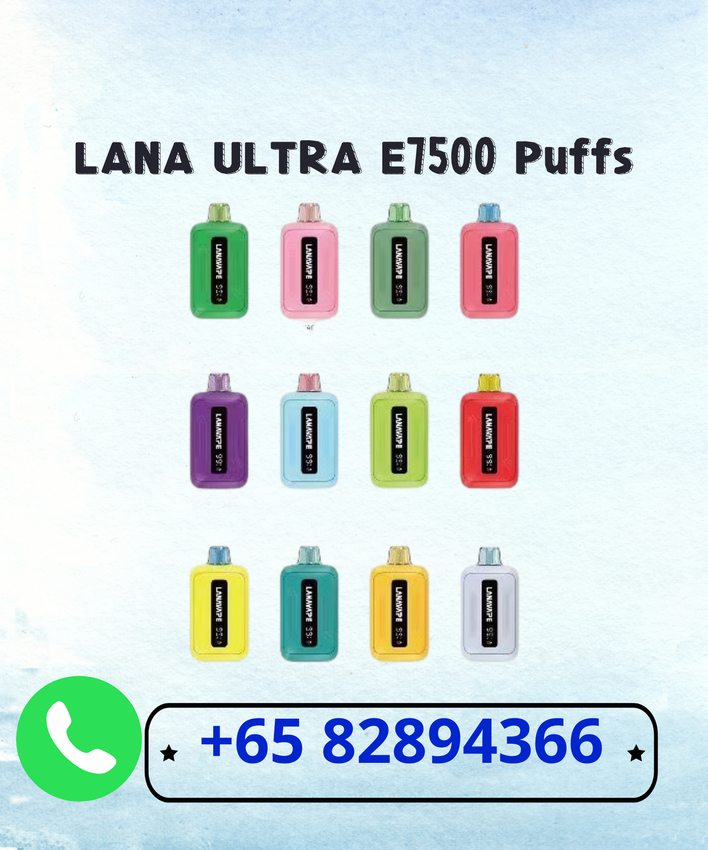 LANA ULTRA E7500 PUFFS DISPOSABLE