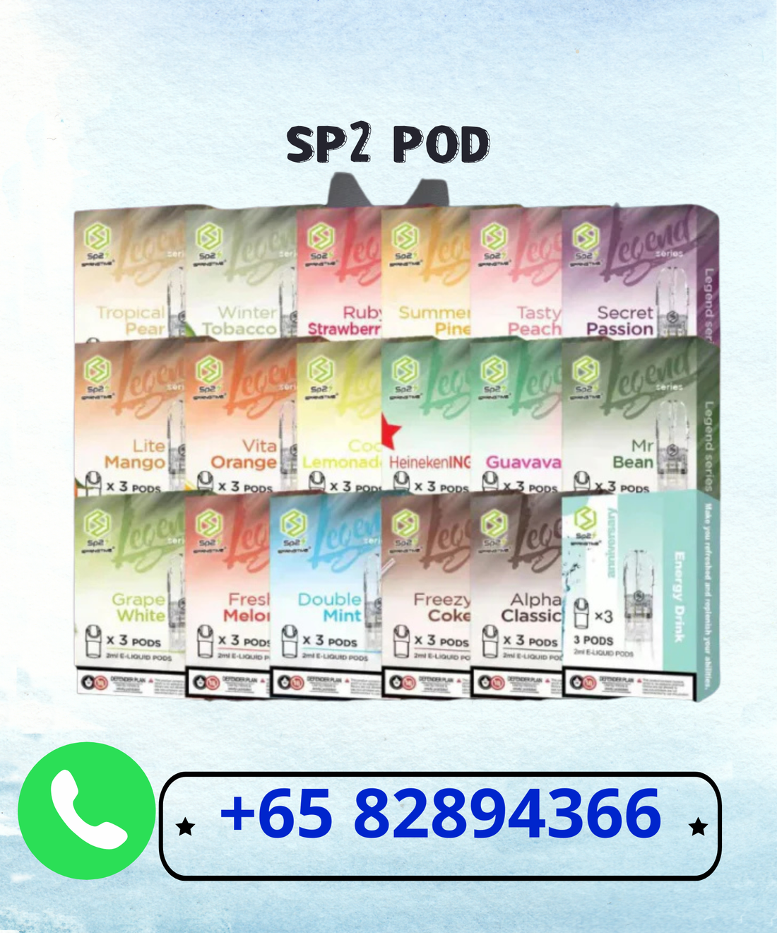 Sp2 Pod Packaging Sp2 Pod - SP2 SINGAPORE – SGVAPECODNOW