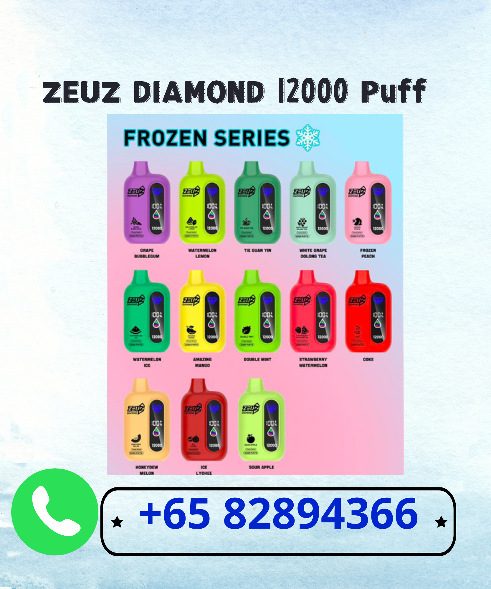 ZEUZ DIAMOND 12000 PUFFS